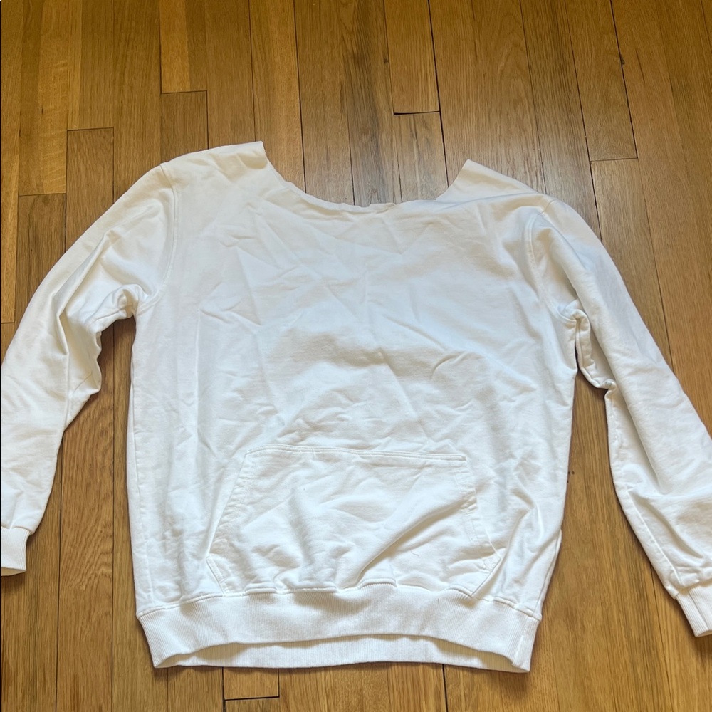 White Long Sleeve Sweatshirt